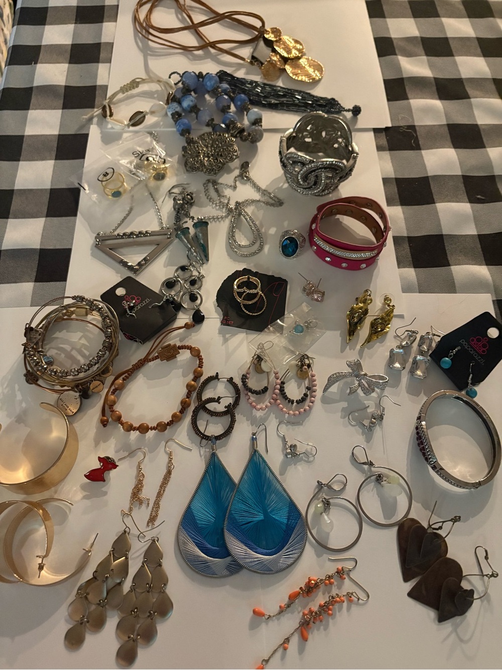 Assorted Women’s fashion Jewelry Gold, Silver and Pink
